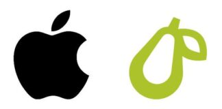 Apple demanda a pequeña empresa gastronómica que usa pera como logotipo