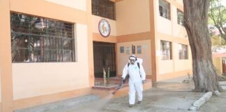 Continúan trabajos de desinfección en el campus de la UNP