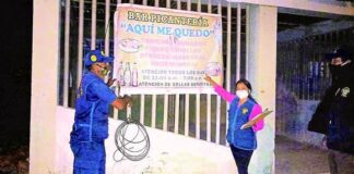 «Fiesteros» huyen por el techo de un bar clandestino para evitar ser detenidos