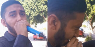 Joven romántico lleva serenata a su enamorada ¡y la encuentra con otro!