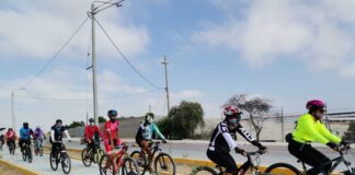 Diresa realiza bicicleteada por la salud mental