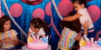 El origen del video viral de la niña que sopla la vela de cumpleaños de su hermana