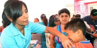 Más de 650 mil niños son susceptibles de contagiarse de difteria en el Perú