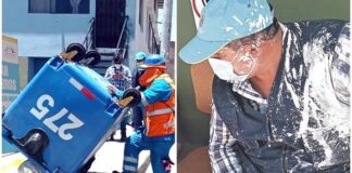 Arequipa: Fracturan tabique a funcionario por colocar contenedores de basura en calles