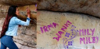 Denuncian que mujer dañó pinturas rupestres en Áncash y subió fotos a sus redes sociales