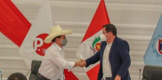 Gobernador presentó petitorio de proyectos y obras a Presidente Castillo