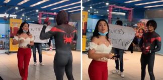 “Spider-Man: No Way Home”: joven disfrazado como el Hombre Araña fue rechazado al declararse a su amiga antes de entrar al cine