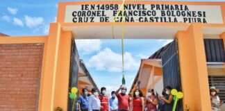Inauguran colegio por más de S/. 3.3 millones en el C.P. Cruz de Caña