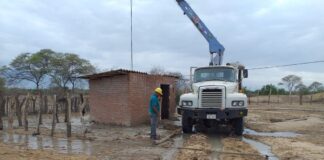 Gobierno Regional realiza mantenimiento del pozo Rinconada, en Chulucanas