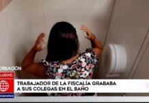 Trabajador del Ministerio Público fue detenido por grabar con el celular a sus compañeras en los servicios higiénicos