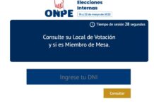ONPE publica listado de miembros de mesa y locales de votación para las elecciones internas