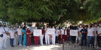 Estudiantes de Medicina, Obstetras y enfermeros exigen un internado digno