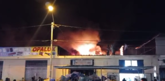 Incendio se registró en mercado modelo de Piura