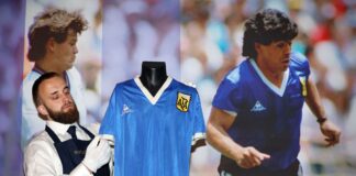 Camiseta que usó Diego Maradona ante Inglaterra se subastó en 9 millones de dólares