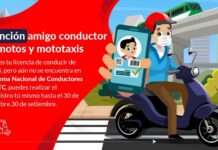 Hasta el 30 de septiembre se realizará pre registro de brevetes para conductores de motos.