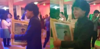 Huancayo: Escolar baila en su fiesta de promoción con el cuadro de su madre fallecida