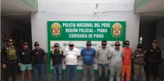 Capturan a diez personas mientras robaban más de 200 metros de cables en Piura
