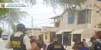 Personal del Serenazgo y agentes del Escuadrón Verde de la PNP realizan operativo de control de identidad