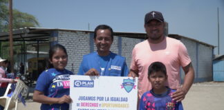 Malingas Jimenez inaugura campeonato de fútbol mixto: Juego por igualdad.