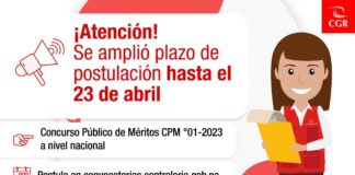 Contraloría General amplía inscripciones para postular a 1 de las 4100 plazas laborales