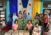 Comité de damas y sociedad de beneficencia de Piura llevan donaciones a Los Hogares María Inmaculada y Madre del Redentor