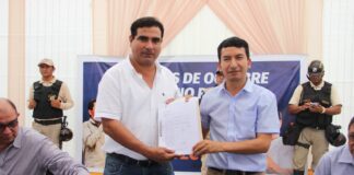 Gobernador prioriza paquete de ocho obras para el distrito Veintiséis de Octubre