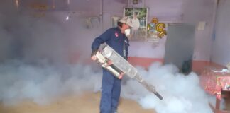 Intensifican labores de fumigación para evitar aumento de casos de dengue en La Unión