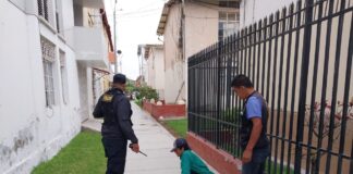 Piura: Serenos desalojan a sujetos que ocupan Parque Infantil y la Unidad Vecinal