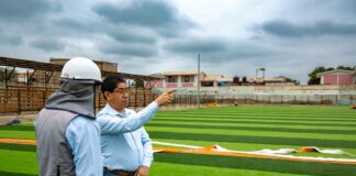 Castilla: alcalde inspecciona trabajos finales en remodelación de estadio Manco Inca