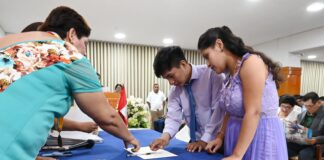 Un total de 30 parejas dan el sí en el último matrimonio comunitario organizado por la MPP