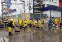 MPP realiza limpieza de calles y avenidas de la ciudad afectadas por las lluvias