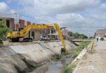 Municipalidad Provincial de Piura inicia descolmatación de 2KM del Dren Sullana para prevenir inundaciones