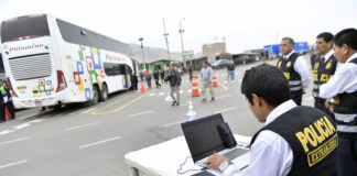 Policía anuncia control de buses en Lima por marchas en Fiestas Patrias