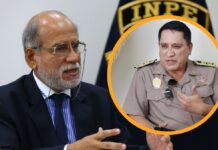 General Farías confronta al INPE sobre extorsiones desde penales