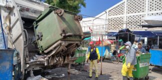 MPP intensifica operativos de limpieza en el complejo de mercados por fiestas de fin de año