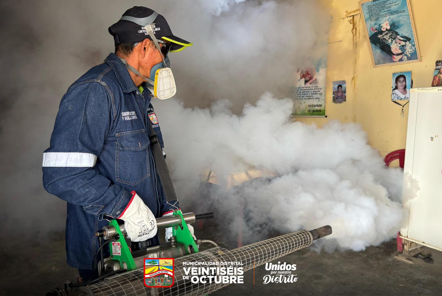 MVDO fumiga zonas vulnerables del distrito