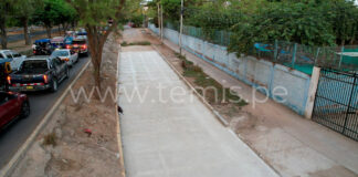 Piura: Reabrirán vía auxiliar de la avenida Cáceres este sábado al mediodía