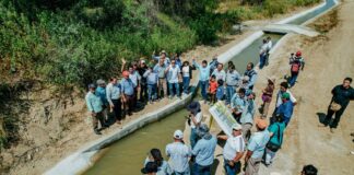 Tambogrande: inauguran canal T18.9 que beneficiará a más de 600 hectáreas de cultivo