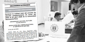 Nulidad del proceso electoral complementario UNP se publica oficialmente en el diario «El Peruano