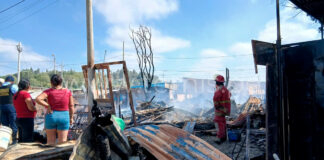 Incendio devora seis viviendas en UPIS San Judas Tadeo