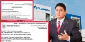 Fiscalía investiga a funcionarios de Caja Piura por presunta colusión y negociación incompatible