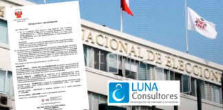 JNE cancela inscripción de Luna Consultores en el Registro Electoral de Encuestadoras