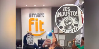 Clientes protestan dentro de gimnasio Smart Fit en Piura