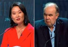 Keiko Fujimori a Rafael López Aliaga: «La mayoría quiere que usted y yo vayamos a segunda vuelta»