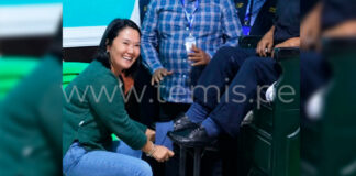 Keiko Fujimori se reúne con lustradores de calzado en el Centro de Lima