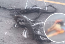 Ciclista muere arrollado en vía Piura – Chulucanas y conductor se da a la fuga