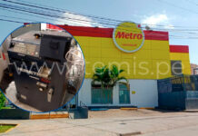 Delincuentes roban más de S/ 200 mil de supermercado Metro en Piura