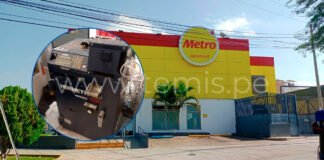 Delincuentes roban más de S/ 200 mil de supermercado Metro en Piura