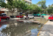 Aguas servidas inundan calles de la urbanización Club Grau y generan malestar entre vecinos