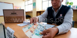 Miembros de mesa ya pueden cobrar S/ 165 desde este lunes 22 de junio